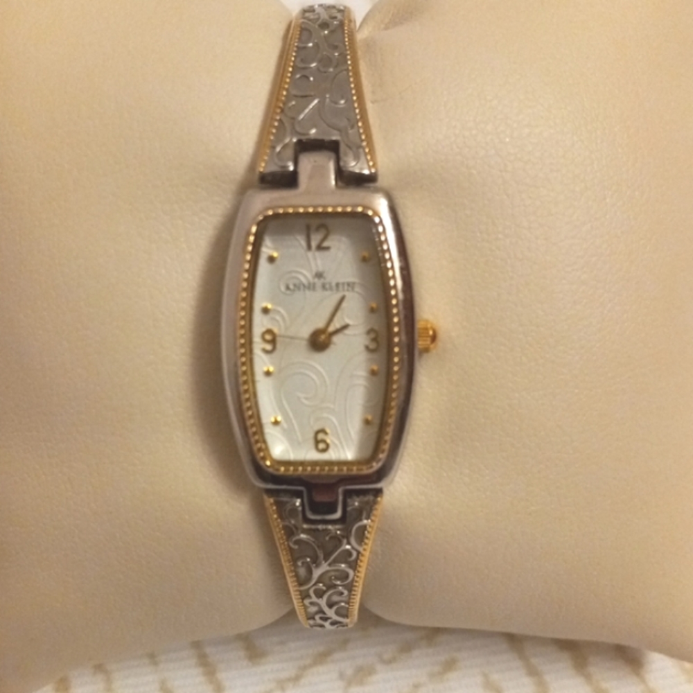 Annie Klein silver and gold watch